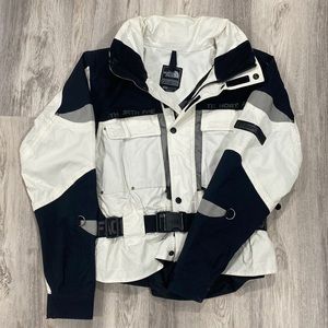 North Face White/Black Steep Tech Extreme Belted Jacket